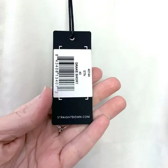 Straight Down Off White Beige Regular Fit Golf Shorts Mens Size 40 NWT - Picture 3 of 5